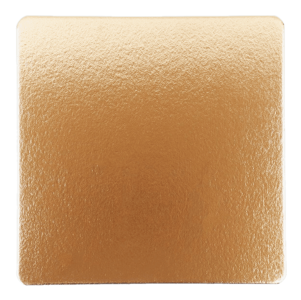 Подложка под торт 300*300 мм, толщина 3,2 мм, квадрат, золото/жемчуг Pasticciere