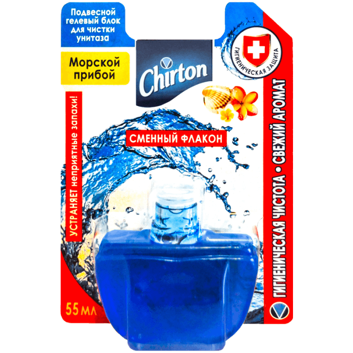 Подвесной блок сменный флакон для унитаза "Chirton" 55 мл Подвесной блок сменный флакон для унитаза "Chirton" 55 мл