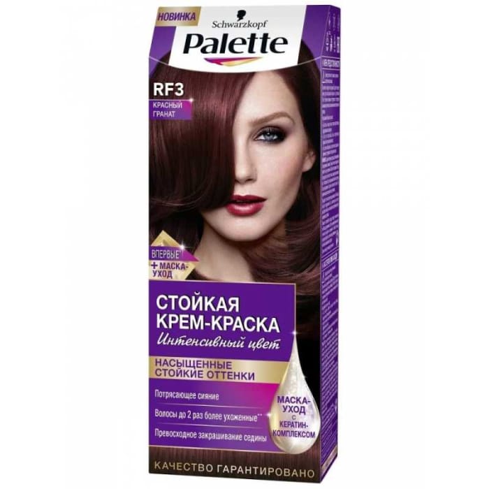 Крем-краска для волос "Palette" стойкая, RF3 (4-88) Красный гранат Крем-краска для волос "Palette" стойкая, RF3 (4-88) Красный гранат
