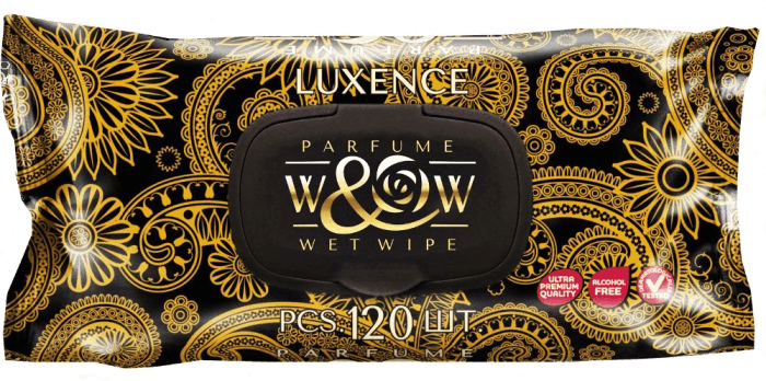 Салфетка влажная 120 шт. "W&W" Black парфюм с клапаном (120 салф.шт) Салфетка влажная 120 шт. "W&W" Black парфюм с клапаном (120 салф.шт)
